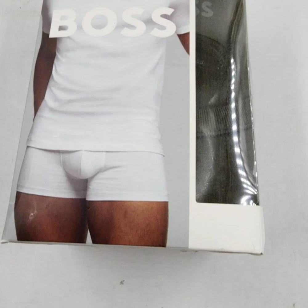 Boss Cotton Crewneck Regular Fit T-Shirt Men's M Multi Short Sleeve - Pack of 3